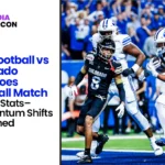 BYU Football vs Colorado Buffaloes Football Match Player Stats